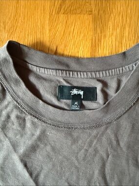 Stüssy Lazy Tee Faded Black Medium SU24 NWOT